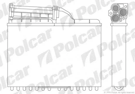 Радіатори обігріву | 5 E34 88-95 Polcar 2015N8-3