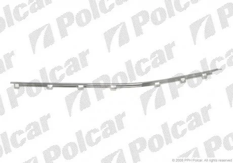 Молдинг накладки бампера | BMW 5 E39 96- Polcar 20160711