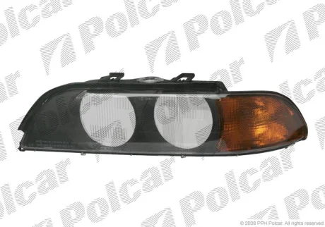 Скло фари | BMW 5 E39, 96- Polcar 2016123E