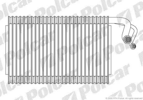 Осушитель кондиционера BMW 5 (E60, E60N)/6 (E63, E63N) -10 Polcar 2017P8-1