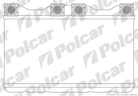 Радіатор опалення салону BMW 7(E38) Polcar 2022N8-1