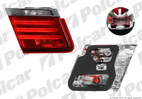 Ліхтар задній | 7 (F01), 10.08- Polcar 2025871U