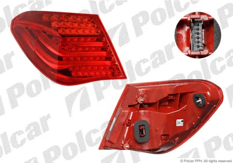 Ліхтар задній | 7 (F01), 10.08- Polcar 202587U