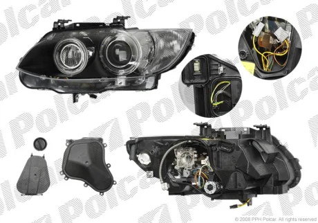 Фара основна | 3 (E92/93) 06-10 Polcar 2041091U