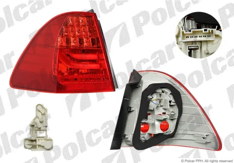 Ліхтар задній | 3 (E90/E91), 08.08- Polcar 2042882U