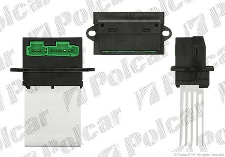 Блок управления отопления вентиляции (резистор) Citroen C5/Peugeot 607/Renault Scenic Polcar 2315KST-3 (фото 1)
