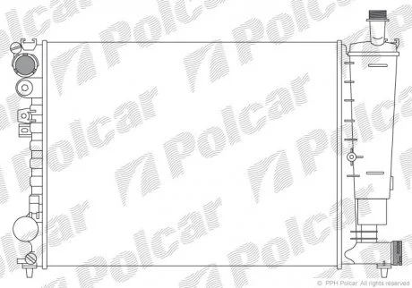 Радіатор охолодження Polcar 2380081