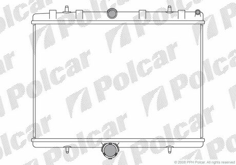 Радіатор охолодження Citroen Jumpy/Peugeot Expert 2.0Hdi 03- Polcar 239708A1 (фото 1)