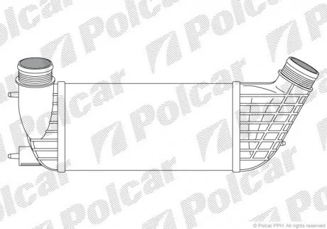 Радіатор повітря (інтеркулер) Polcar 2397J8-2