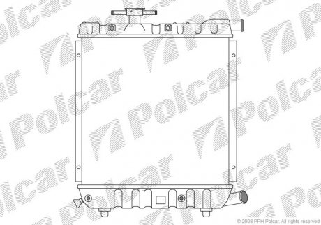 Радіатор охолодження Polcar 2400082 (фото 1)