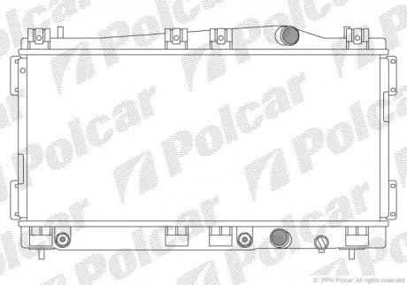 Радіатор охолодження Polcar 2402082