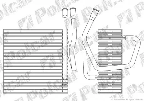 Випаровувач кондиціонера Polcar 2405P81