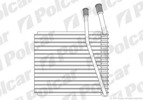 Випарник кондиціонера GRAND CHEROKEE, 09.9 Polcar 2405P83