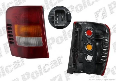Ліхтар задній JEEP GR.CHEROKEE,99- Polcar 240688 (фото 1)