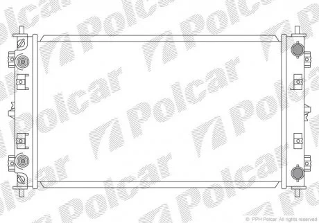 Радіатор охолодження Polcar 2410081