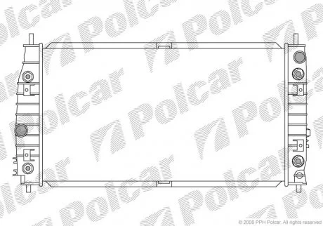 Радіатор охолодження Polcar 2430081