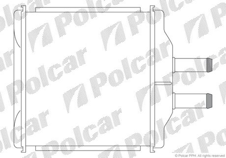 Радиатор отопителя Chevrolet Aveo Polcar 2500N8-1