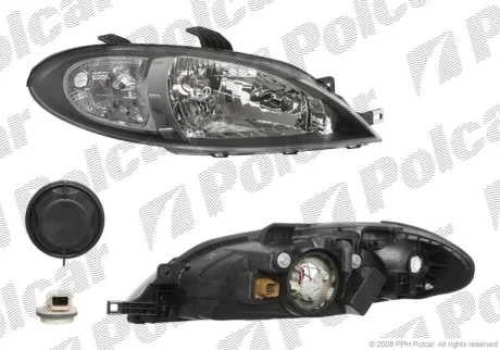 Фара основна | LACETTI Polcar 250510E