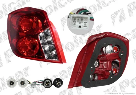 Ліхтар задній | LACETTI Polcar 250687E