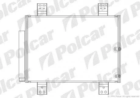 Радіатор кондиціонера Polcar 2621K81K
