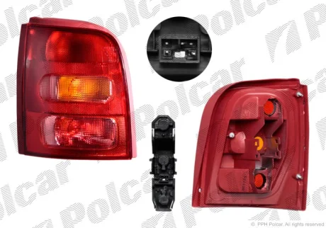 Ліхтар задній | NISS. MICRA K11, 98- Polcar 2706881E