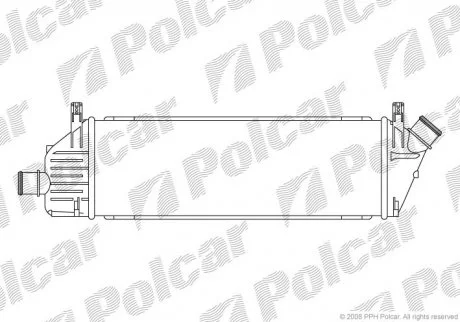 Радіатор повітря (інтеркулер) Polcar 2707J81X