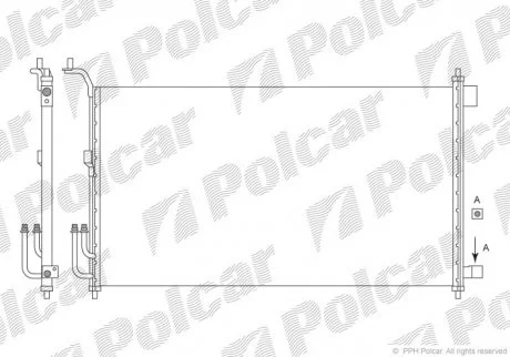 Радіатори кондиціонера | NISSAN MICRA K12 Polcar 2707K8C1S