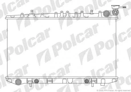 Радіатор охолодження Polcar 2728080
