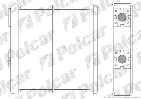 Радіатор пічки Polcar 2728N8A1