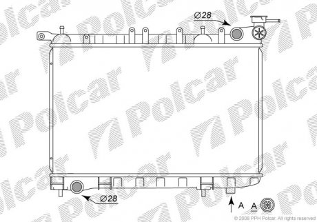 Радіатор двигуна Polcar 2729083 (фото 1)