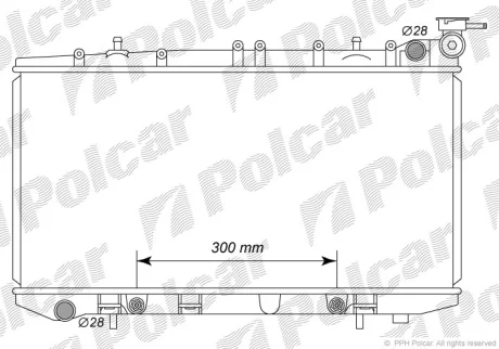 Радіатор охолодження Polcar 2729086