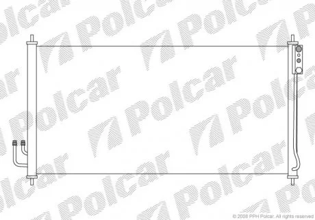 Радіатор кондиціонера Polcar 2748K8C1