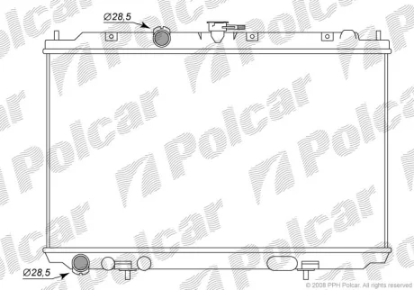 Радіатори охолодження | ALMERA TINO (V10), 1 Polcar 2756081K (фото 1)