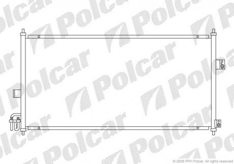 Радіатор кондиціонера Polcar 2756K8C1