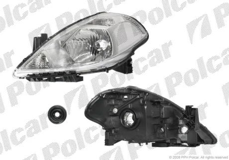 Фара основна | TIIDA, 07- Polcar 2758101E