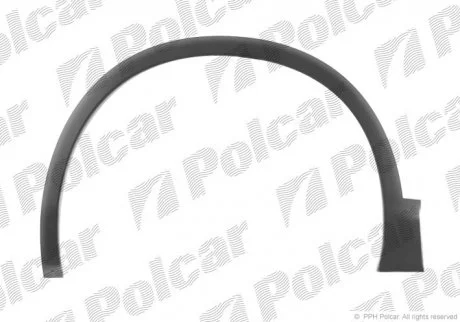 Накладка крила QASHQAI, 03.07-04.10 Polcar 2759025
