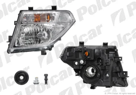 Фара основна | NAVARA/PATHFIND.,04- Polcar 278209E