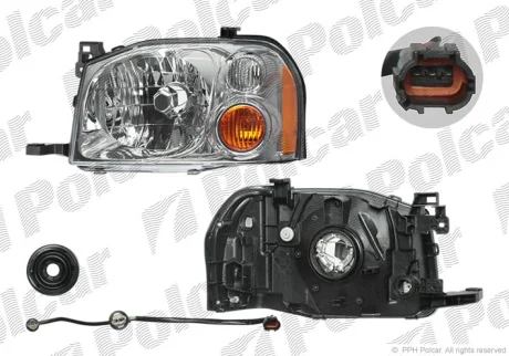 Фара основна | PICKUP/NAVARA/FRONTI Polcar 279710E (фото 1)