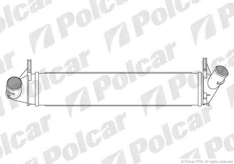 Радіатор повітря (інтеркулер) Polcar 2801J8-1 (фото 1)