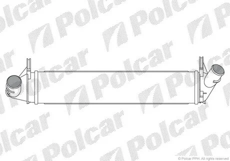Інтеркулер Dacia Logan/Duster 1.5Dci 08- Polcar 2801J8-1