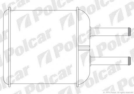 Радіатор пічки Polcar 2902N8A1 (фото 1)