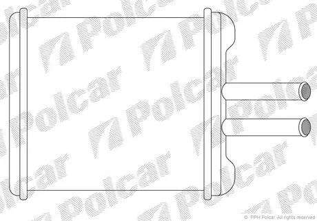 Радиатор печки Daewoo Lanos/Nubira -all Polcar 2912N8A1