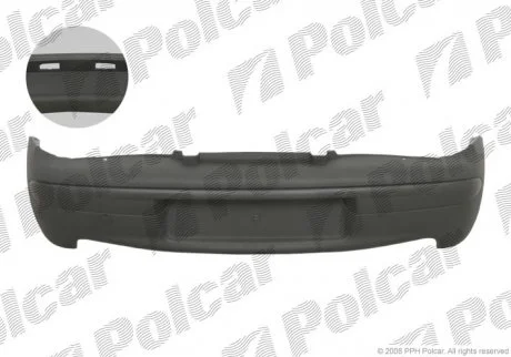 Бампер задній FIAT SEICENTO, 98-10 Polcar 300296Q
