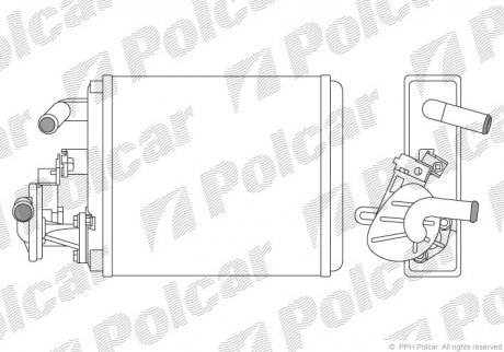Радіатор пічки Polcar 3004N81 (фото 1)