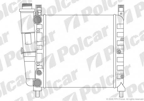 Радіатор двигуна Polcar 3016083 (фото 1)