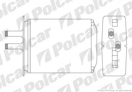 Радіатор пічки Polcar 3017N82