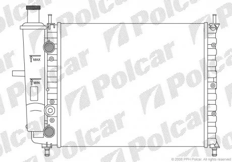 Радіатор охолодження Polcar 3018085 (фото 1)