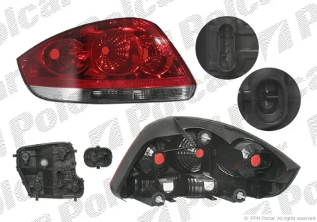 Ліхтар задній | LINEA, 06.07- Polcar 302587E