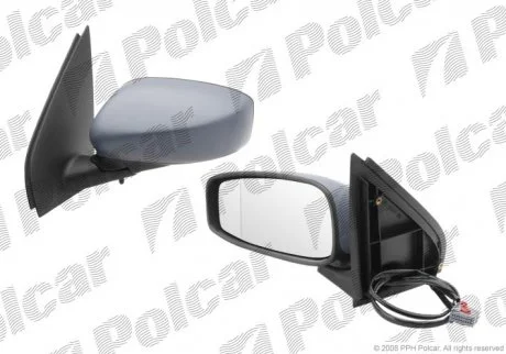 Дзеркало зовнішнє лівий | FIAT STILO 01-, 5-D Polcar 3030515M (фото 1)