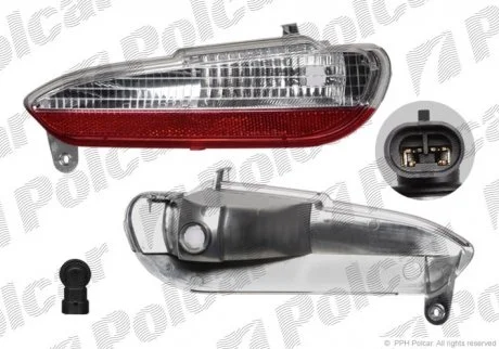 Фара заднього ходу PUNTO EVO 09.09- Polcar 303698X